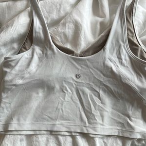 Lululemon white align top size 12